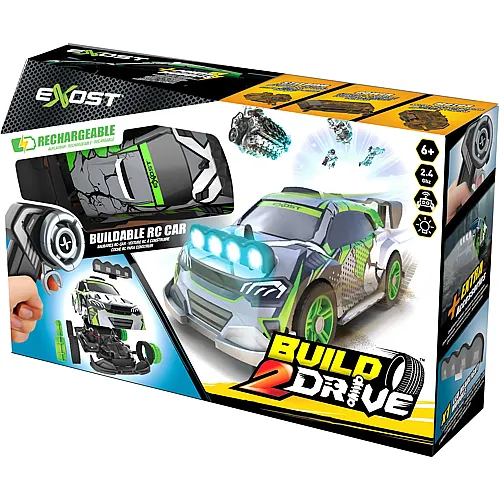 Silverlit Exost Build 2 Drive Rally Spotlights, 2.4 GHz, RC, auladbar, Batt.2xAAA exkl., 6 J.