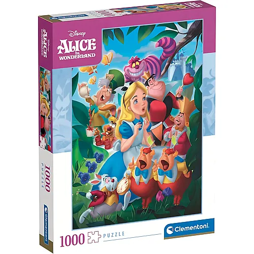 Clementoni Puzzle High Quality Collection Disney Alice im Wunderland (1000Teile)