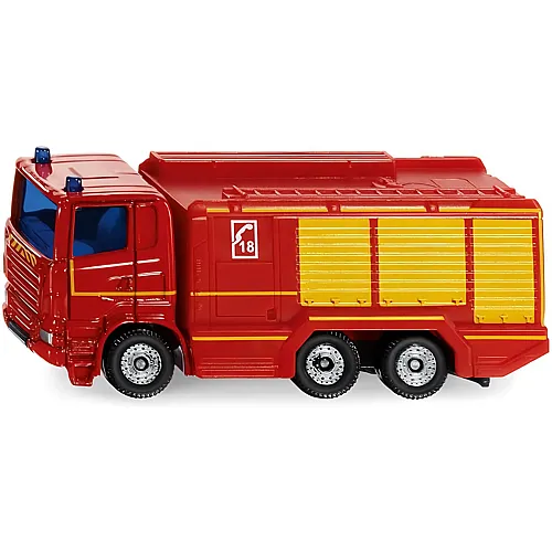 Siku Feuerwehr Tankl�schfahrzeug Frankreich, Spielzeug-Auto, Metall/Kunststoff, Rot, Anh�ngerkupplung