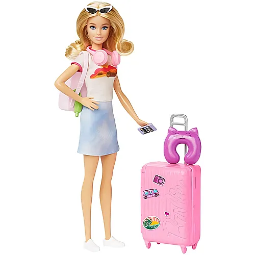 Barbie Familie & Freunde Malibu Roberts-Puppe auf Reisen