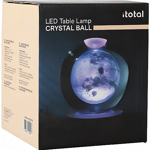 i-total Kristall Kugellampe Mond gross