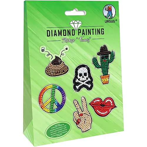 Ursus Diamond Painting Sticker Funny