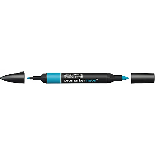 Winsor & Newton Promarker mit 2 Spitzen Neon Blau Hell