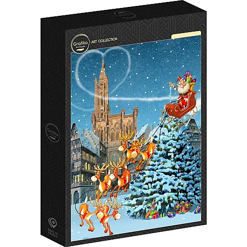 Grafika Puzzle Art Collection Fran�ois Ruyer Das Strassburger M�nster zu Weihnachten - 500 Teile