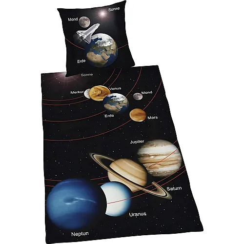 Bettw�sche Sonnensystem 140x200cm
