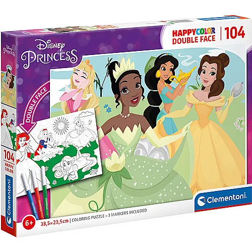 Clementoni Puzzle Happycolor Disney Princess (104Teile)