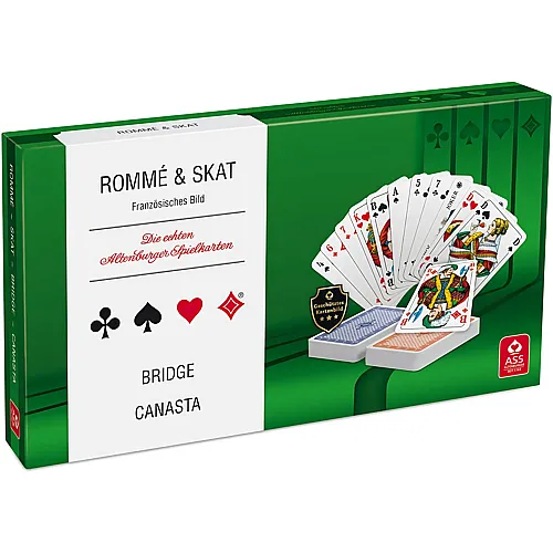 ASS Altenburger Spielkartenkassette: Skat, Romm�, Bridge, Canaster