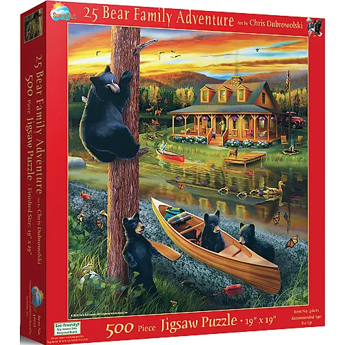 SunsOut Puzzle Chris Dubrowolski Abenteuer einer B�renfamilie - 500 Teile