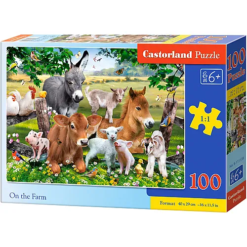 Castorland Puzzle Auf dem Bauernhof - 100 Teile
