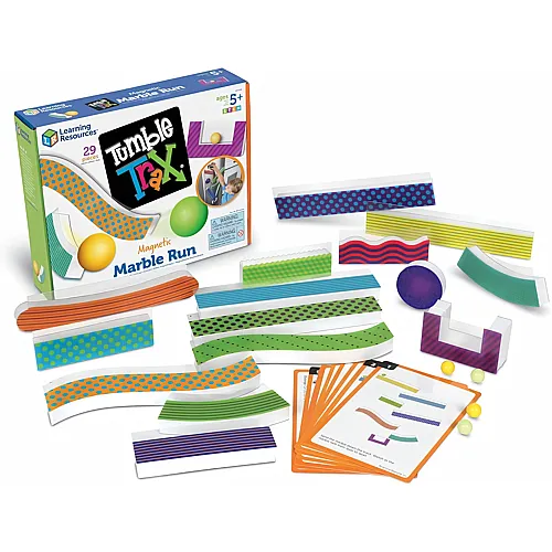 Learning Resources Tumble Trax Magnetische Murmelbahn, Ab 5 Jahren, Lernspiel Logisches Denken und Probleml�sen, Naturwissenschaften