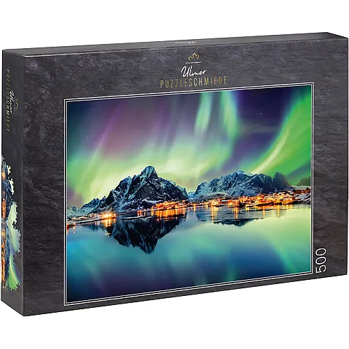 Ulmer Puzzleschmiede Lichtertanz des Nordens - Lofoten, Norwegen - 500 Teile