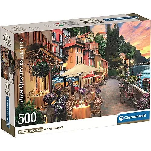 Clementoni Puzzle High Quality Collection Comer See, Italien (500Teile)