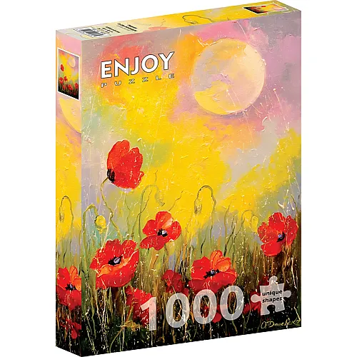 Enjoy Puzzle Mohnblumen im Mondlicht - 1000 Teile