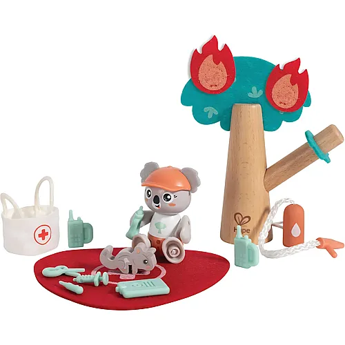 Hape Wald-Feuerwehr, Spielset aus der Serie Green Planet Explorers
