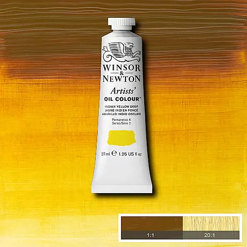 Winsor & Newton W&n Artists' Ölfarbe 37ml Tube Indischgelfb Dunkel
