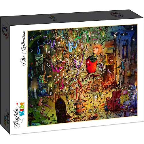 Grafika Puzzle Art Collection Fran�ois Ruyer Grafika Kids Die Hexe und der Schlangenbaum - 48 Teile