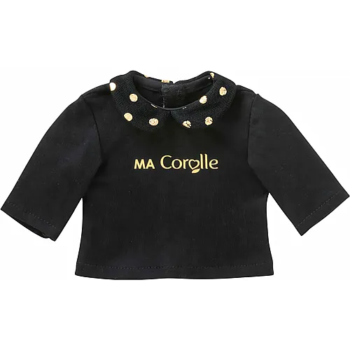 Corolle T-Shirt in Schwarz und Gold f�r Puppen, 36 cm