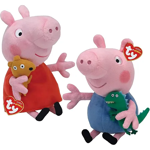 Ty Peppa Pig & George Pig - 25 cm