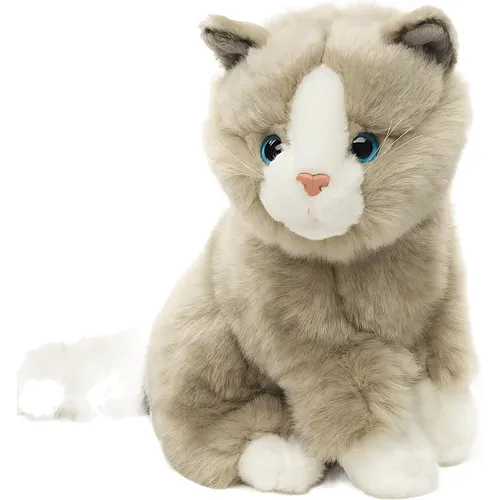 Unitoys Katze sitzend Grau - 21 cm