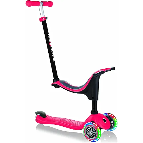 Globber Laufrad / Dreirad GO UP Sporty Lights with Stabilizer rot