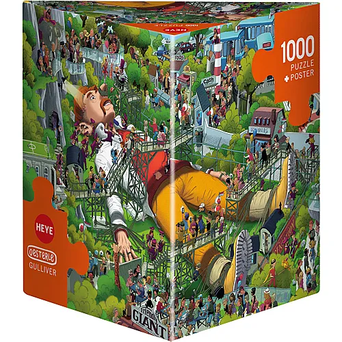 Heye Puzzle Triangular Uli Oesterle - Gulliver - 1000 Teile