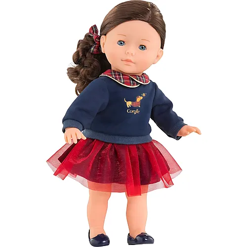 Ma Corolle Weichk�rper-Ankleidepuppe mit langem Haar im festlichen Winteroutfit (36cm)