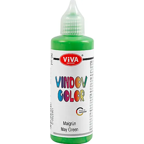 Creativ Company Fensterfarbe, Aufkleber und Glasfarbe � Hellgr�n, 90 ml