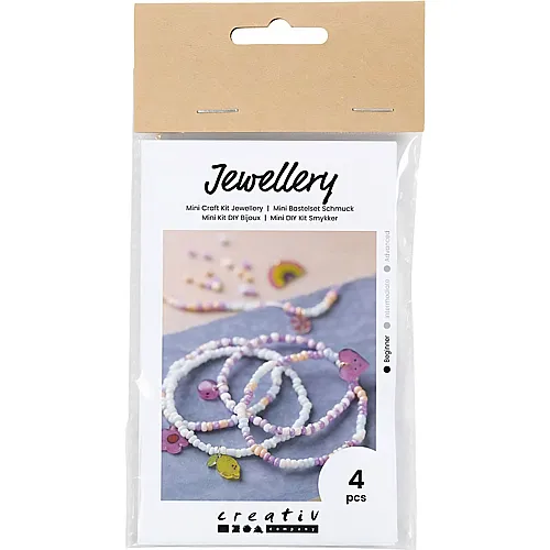Mini Bastelset Schmuck - 4 Teile