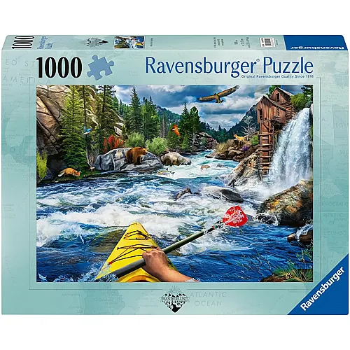Ravensburger Puzzle White Water Rafting - 1000 Teile