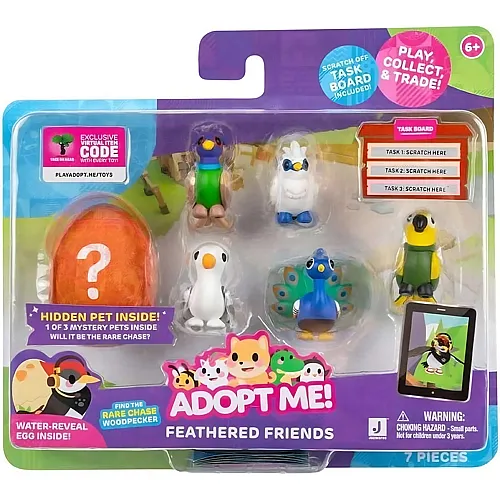 Jazwares Adopt Me 6er Figuren Pack - Gefiederte Freunde