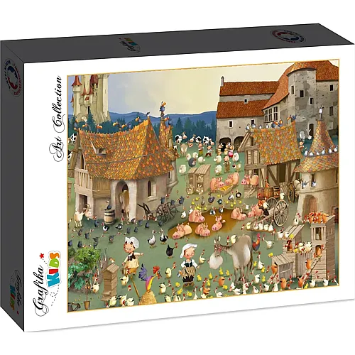 Grafika Puzzle Art Collection Grafika Kids Fran�ois Ruyer - Farm - 2000 Teile