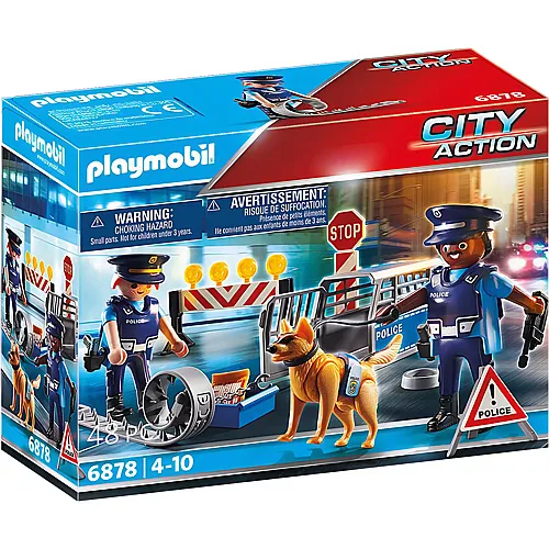 PLAYMOBIL City Action Polizei-Strassensperre (6878)