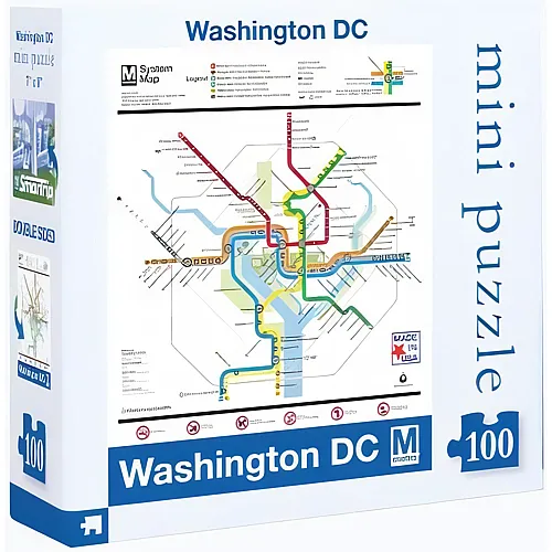 New York Puzzle Company DC Metro Map (100Teile)