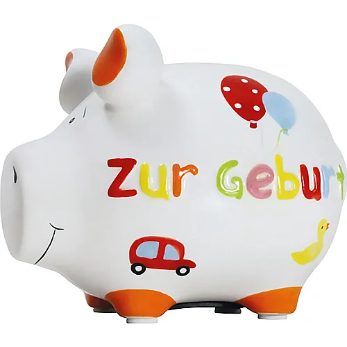 Sparschwein Zur Geburt aus Keramik