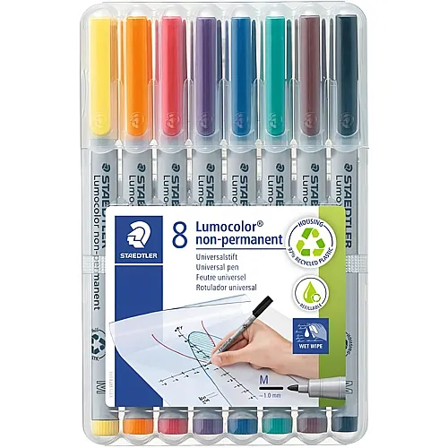 315 Folienstift Lumocolor M - 8 Teile