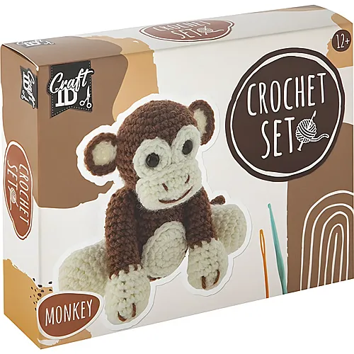 Craft ID H�kelset Affe 100% Polyester Garn