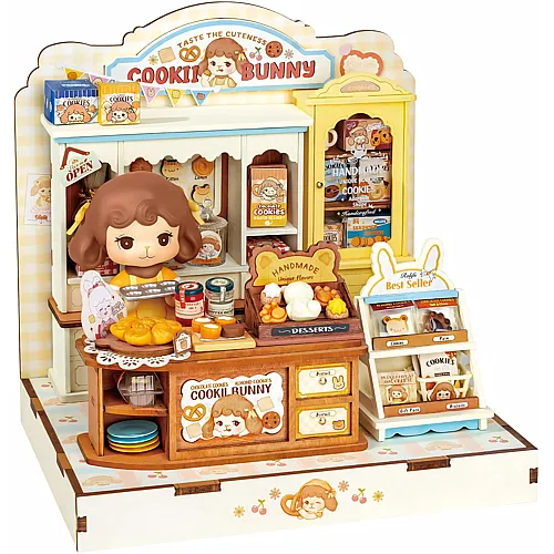 Robotime Rolife Bunnys Cookie Shop