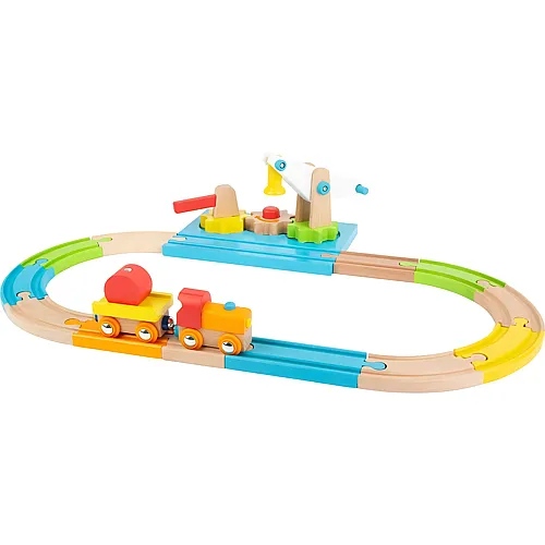 small foot Holzeisenbahn Junior Kran - 16 Teile