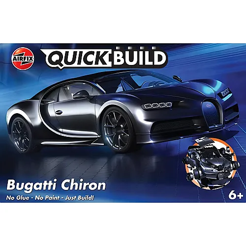 Quickbuild Bugatti Chiron Schwarz (44Teile)