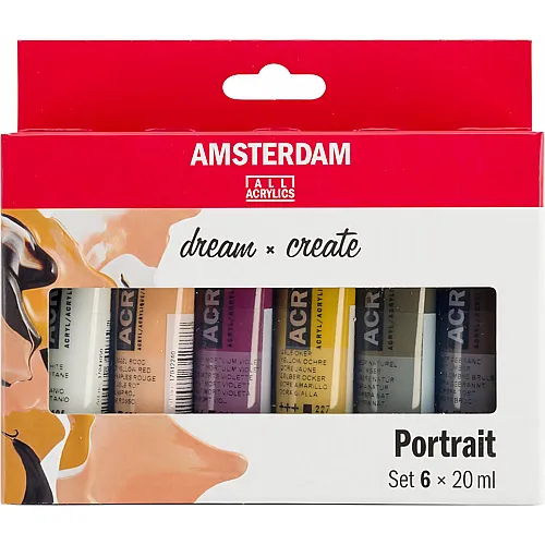 Acrylfarbe Portrait