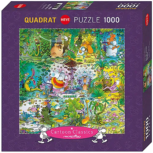 HEYE Puzzle Mordillo Wildlife Square (1000Teile)