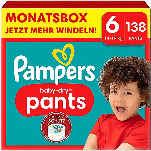 Pampers Baby-Dry Windeln Monatsbox Pants Gr.6 (138Stck)