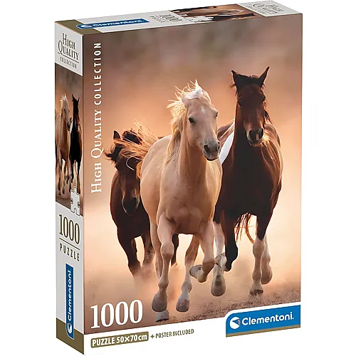 Clementoni Puzzle High Quality Collection Galoppierende Pferde - 1000 Teile
