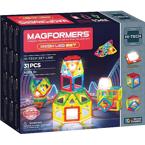 Magformers Neon LED Set (31Teile)
