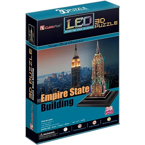 3D Empire State of Building LED 38Teile