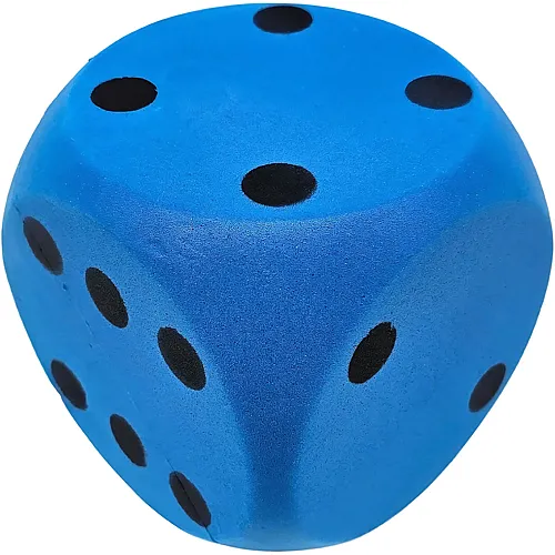Schaumstoff-W�rfel Blau - 15 cm