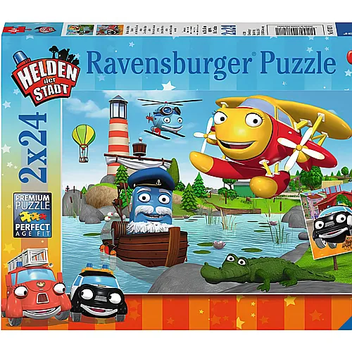 Ravensburger Puzzle Helden der Stadt im Einsatz (2x24)