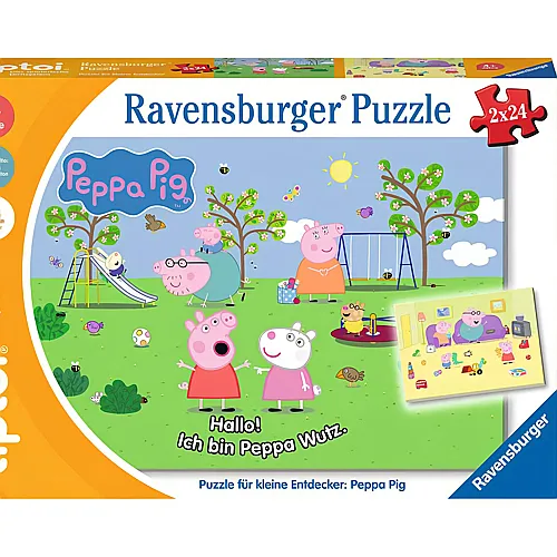 Puzzle fr kleine Entdecker: Peppa Pig 2x24
