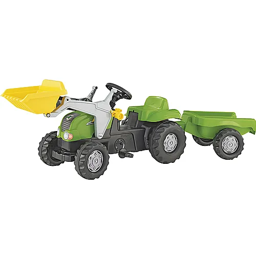 Traktor mit Lader + Anhnger Grn
