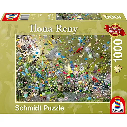 Schmidt Puzzle Ilona Reny Im Dschungel der Papageien (1000Teile)